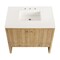 James Martin Vanities Hudson 36in Single Vanity, Light Natural Oak w/ 3 CM White Zeus Top 435-V36-LNO-3WZ - alternate 6